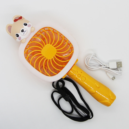 어부바 애니멀 LED 휴대용 선풍기 탁상용 선풍기