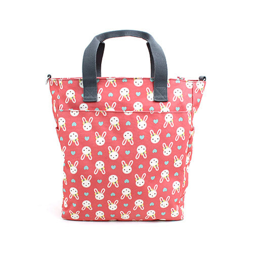 로라앨리 하트 포켓팩 귀여운 핑크 토끼 보조가방