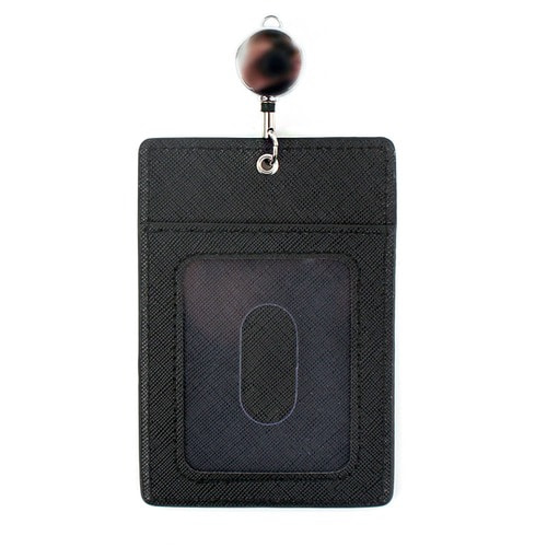 마블 릴 목걸이 카드 지갑 심플 블랙 MV0434