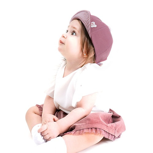 로라앨리 베키 숏캡 유아동 스냅백 모자 MA1004