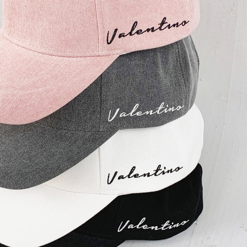 Valentino 레터링 프리사이즈 캡 모자 (4 colors)