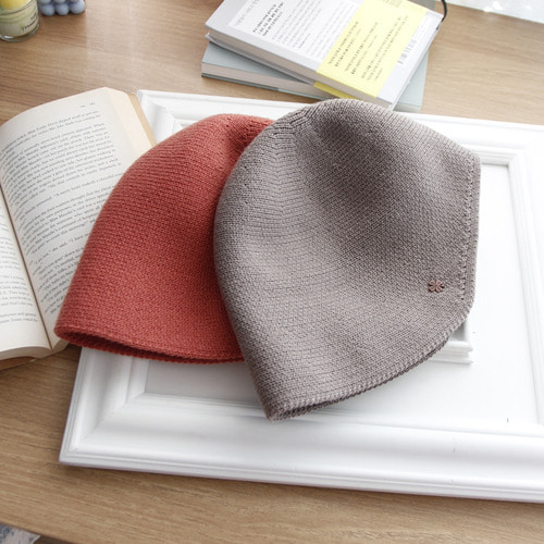 솔리드 니트 버킷햇 보넷 벙거지 모자(4colors)