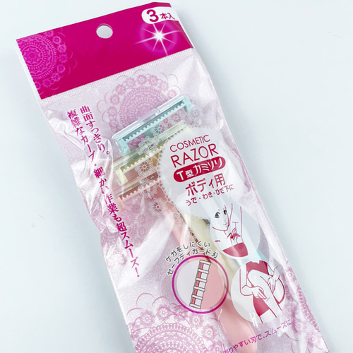 코스매틱 일본산 여성 제모기 면도기 3개입