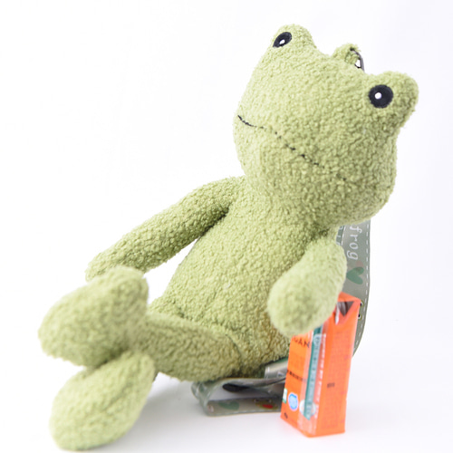 뽀글이 초록 개구리 풀바디 인형 미니가방 크로스백