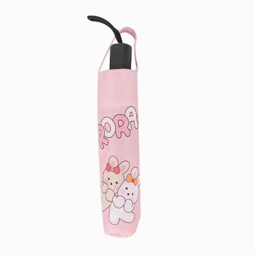 로라앨리 토끼 트윈 3단 아동 수동 우산 50cm MA1119